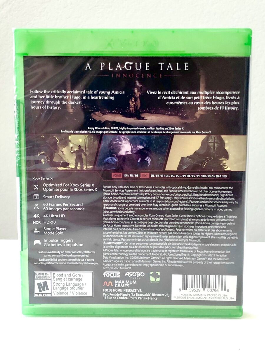 A Plague Tale: Innocence Xbox Series X/One