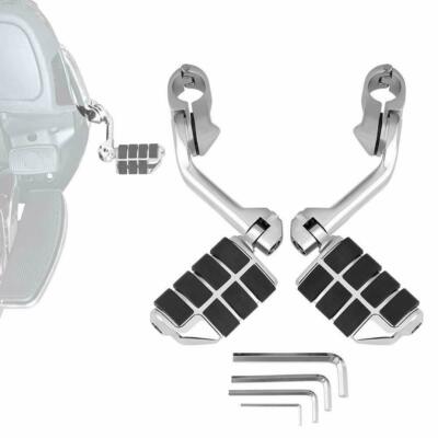 Chrome Motorcycle Long Highway Foot Pegs For Harley V-Factor Road Street Glide