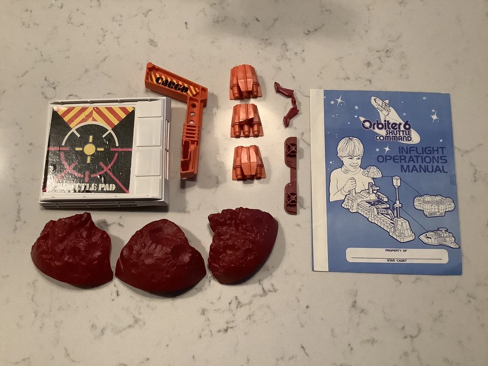 Kenner Orbiter 6 Shuttle Command Инструкция Буклет и Запчасти для Ремонта 1980 - Изображение 3 из 4