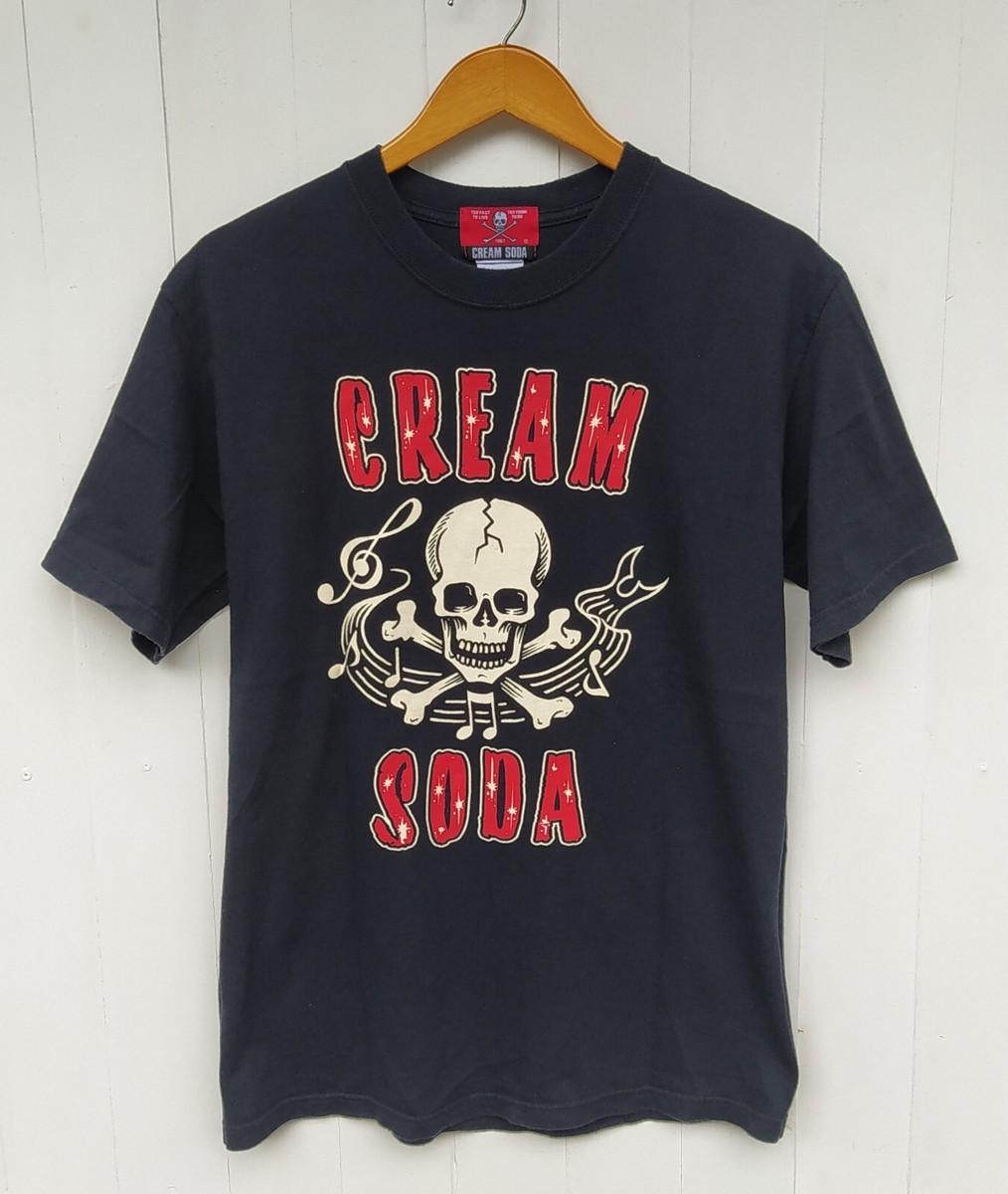 CREAM SODA シャツ Japanese Brand CREAM SODA SKULL Logo Polo Shirt - Etsy