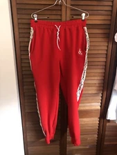 C Sauce Joggers Unisex Teen Sports Sz. XL Red Sweatpants