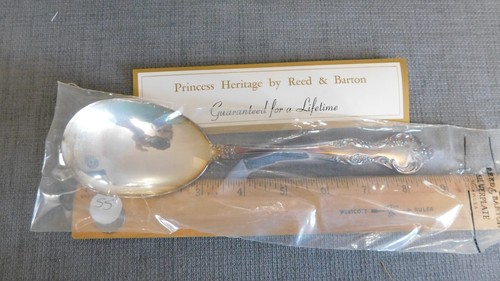 Vtg Reed Barton Princess Heritage Silverplate Flatware Large Serving Spoon #SS - Picture 6 of 7