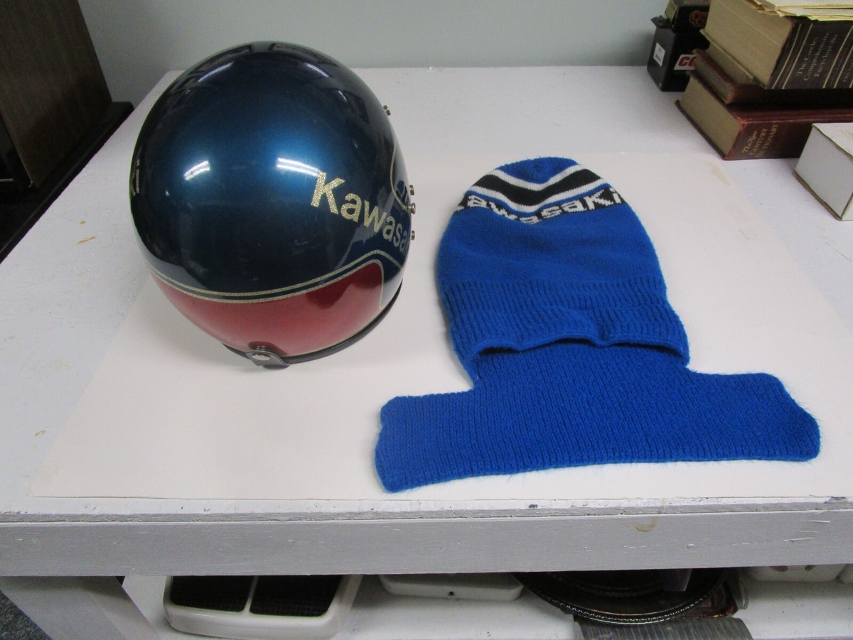 Vintage 1979 -1980 Kawasaki Full Face Snowmobile Helmet with