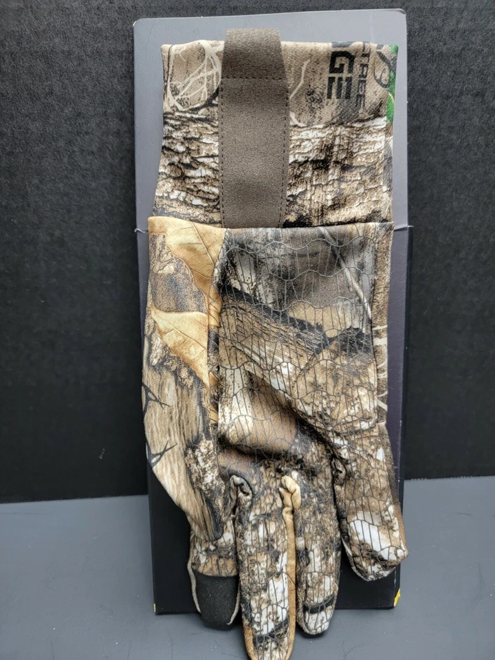 RealTree Edge Leaf Camo Lightweight Gloves Form Fit Non Slip Palm Mens Med. New! - Image 2 of 2