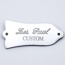 2 Hole Steel Bell Shaped Guitar Truss Rod Cover "Les Paul Custom" fit LP/SG