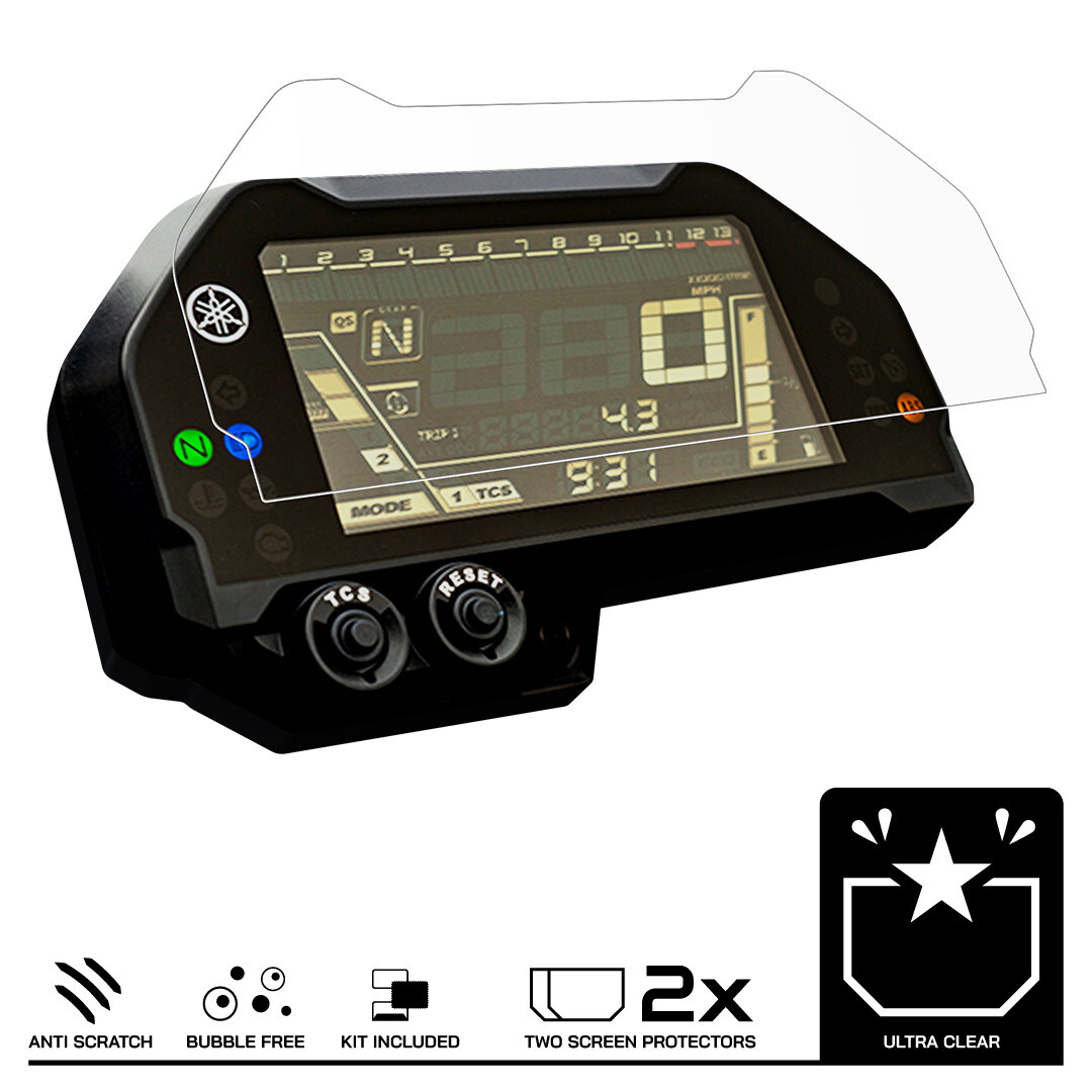 Protezione Schermo Speedo Angels Per Kawasaki Z900 - 2 Pezzi Trasparente E Antiriflesso - Foto 6