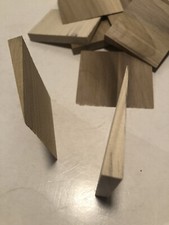 Lot Of 12 Wooden Axe Wedges, Double Bit Or Single Bit