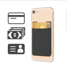 Universal Adhesive Pocket Stick On Wallet Card Holder Pouch Case For Cell Phone