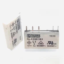5Pcs Phoenix NO.2961163 Power Relay 12VDC 5Pin 6A 250V