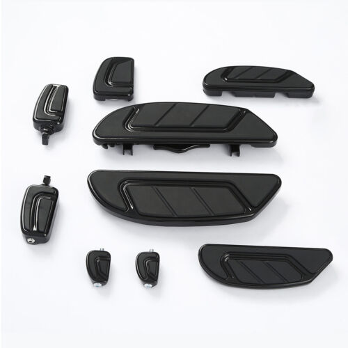 Gloss Black Footboard Floorboard Brake Pedal Shifter Peg Fit For Harley Touring - Bild 3 von 5