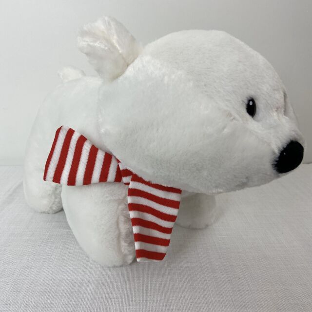 Kellytoy White Polar Bear With Scarf 14