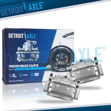 Pair Rear Brake Calipers with Bracket for E-150 E-250 E-350 Econoline Club Wagon