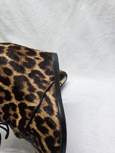 Christian Louboutin Compacta Wedge Booties EU 35 US 5 Leopard Calf Hair - Picture 21 of 22