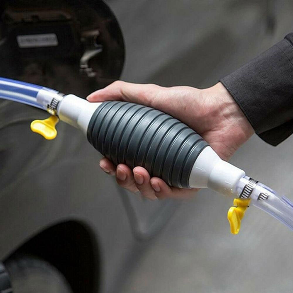 Hand Siphon Pump Diesel Petrol Water Oil Liquid Fuel Transfer Easy Use Pump Tool