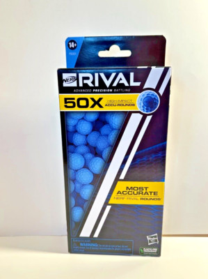 50x NERF RIVAL High Impact Accu-Rounds Ammo Blue New. Lot Of 5 Boxes | eBay