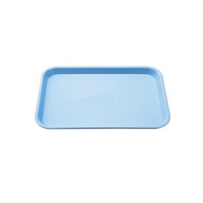 Dental Blue Color Flat Plastic Instrument Tray Size B Autoclave 13.25" x 9.75"