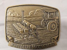 JOHN DEERE 1991 MAXEMERGE 2 PLANTER BELT BUCKLE NEW