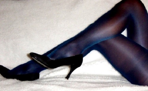 C Tamara Navy Blue Pantyhose Hooters Uniform lingerie Clubwear Halloween Costume