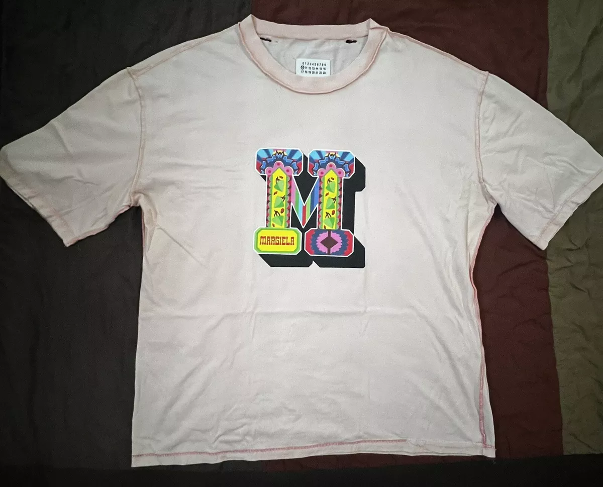 Maison Margiela Oversized Distressed Inside out t-shirt size 52 XL XXL Peach