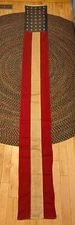 Original Antique United States 40 Star Thin Flag Banner 13.5" X 118" NICE!