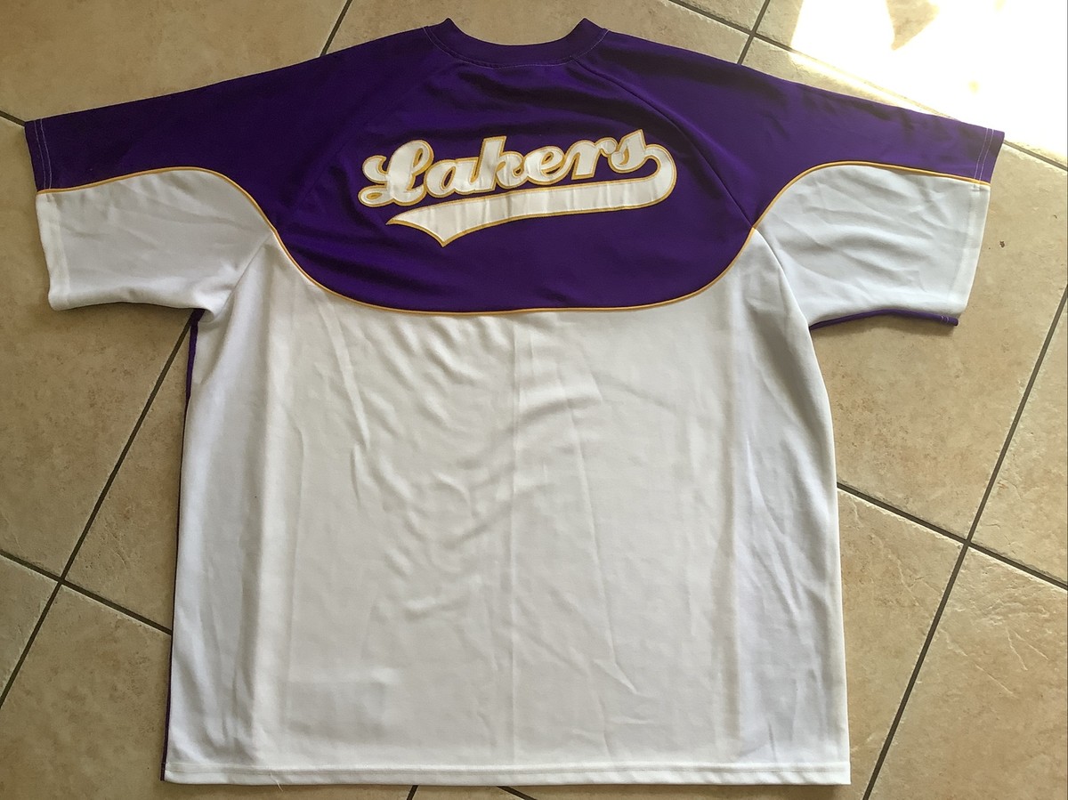 Majestic Hardwood Classics Vtg NBA~LAKERS~ 1/4 Zip MINNEAPOLIS