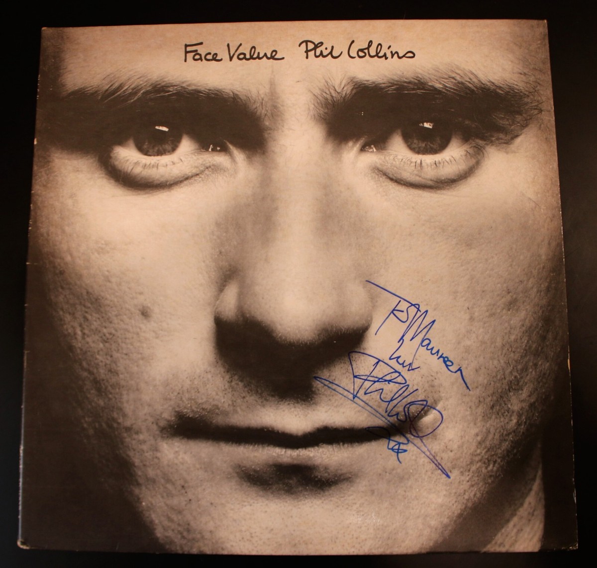 英LP Phil Collins Face Value UKオリジナ初期プレス Phil Collins ~ Signed Autographed Face Value 1981 Vinyl LP Album