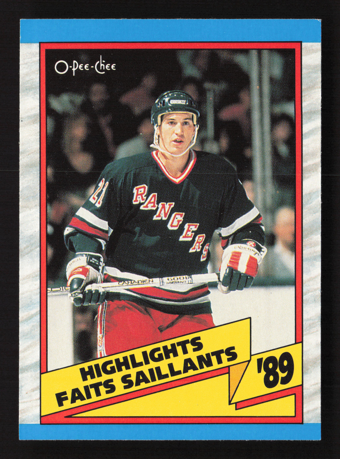 1989-90 O-Pee-Chee #326 Brian Leetch New York Rangers