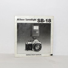 Used Nikon Speedlight SB-18 camera flash Manual O31234