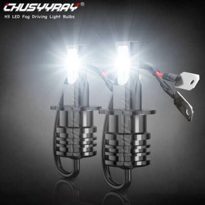 H3 LED Fog Light Bulb Conversion Kit Super Bright Canbus Super White High Power