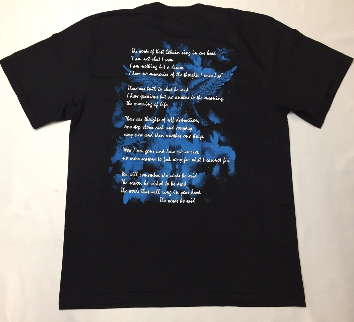 Kurt Cobain Nirvana Memorial Rap Tee T shirt XL Single Stitch Dead Stock