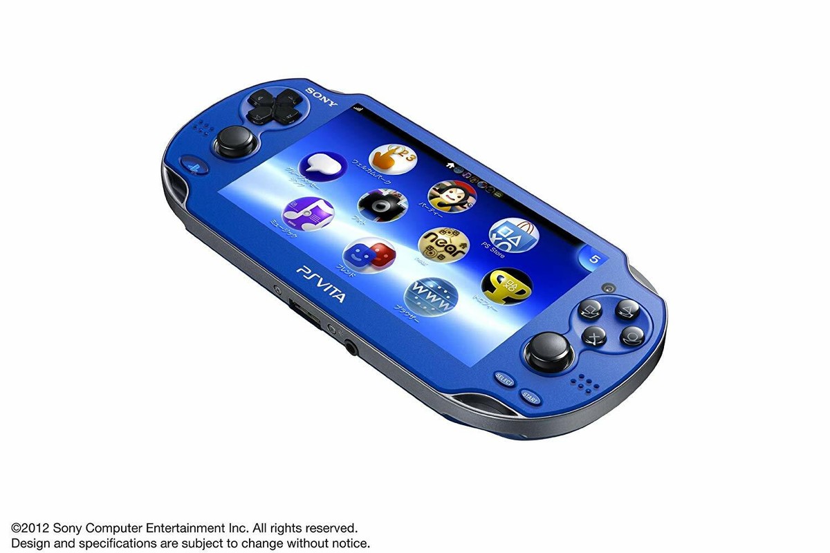 PlayStation PS Vita Wi-Fi Game Console Blue PCH-1000 ZA04 from