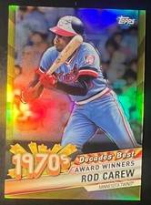 2020 Topps Decades' Best Chrome Series 2 Gold #DBC36 Rod Carew #'d 39/50 Twins