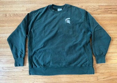 Michigan State Spartans Vintage Champion Reverse Weave Sweatshirt Mens XXL Green