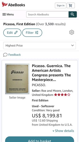 Picasso, Pablo (1881-1973) The Masterpiece Guernica, Exhibition Catalogue. - Picture 15 of 15