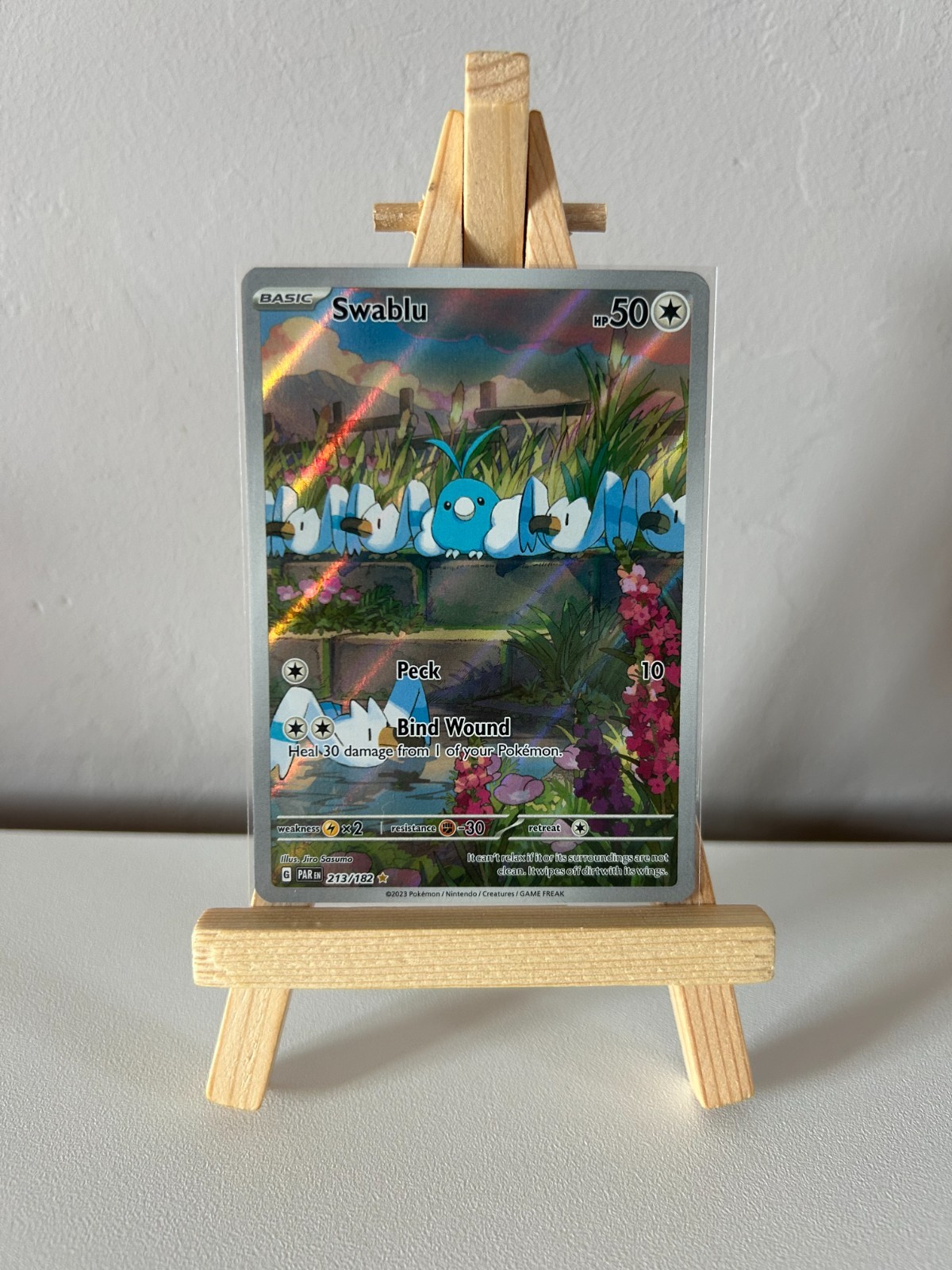 Pokemon Swablu Paradox Rift Special Illustration Card 213/182