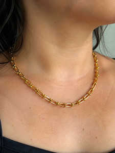 Authentic 18K Gold Plated Laminated Gold Necklace – 18 Inches