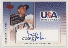 2005 Upper Deck USA Baseball Team Signatures Blue Ink /250 Stephen Kahn Auto 1o3