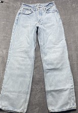 Abercrombie  Fitch The 90s Baggy Low Rise Distressed Size 25/0R Curve Love