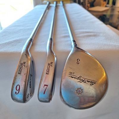 Ben Hogan Edge Jr Golf Clubs Set Of 3: 33'' Driver 28'' 7 Iron  27'' 9 Iron RH