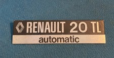 RENAULT 20 AUTOMATIC REAR METAL BADGE GENUINE RENAULT PART GOOD USED CONDITION