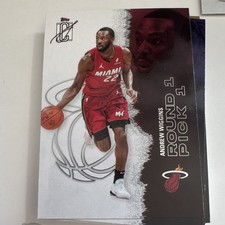 Topps 2026 Signature Class Andrew Wiggins Miami Heat Rookie Card RC #19. rookie card picture