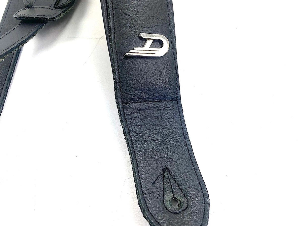 Duesenberg guitar strap ★ good used condition ★ black leather ★