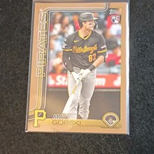 Topps Update Series Matt Gorski Pittsburgh Pirates 2025 Gold RC US190 /2025