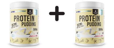 2 x Allnutrition Protein Pudding, Vanilla - 500g (26,99 EUR/kg)