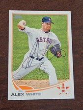 2013 Topps ALEX WHITE Astros In-Person Signed AUTO Autographed