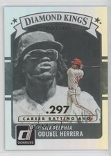 2016 Panini Donruss Diamond Kings Stat Line Career 77/297 Odubel Herrera #21 a2c