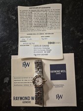Ladies Raymond Weil Parsifal Luxury Swiss Made Two Toned Watch. 22mm.