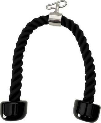 27 Inch Tricep Rope Cable Attachment Heavy Duty Nylon Braided Gym Rope for Cable