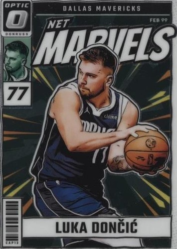 LUKA DONCIC 2024-25 DONRUSS OPTIC DOWNTOWN PRIZM SSP MAVS PSA 10