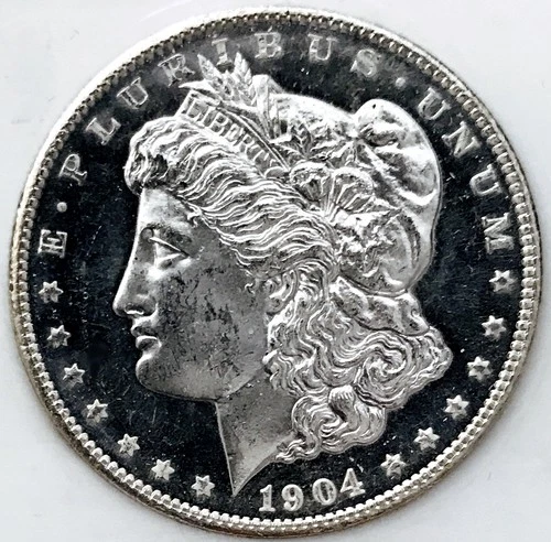 1904 O MORGAN DOLLAR! GEM BU++! DMPL! BLACK MIRRORS! FROSTY COIN! NR #S1114